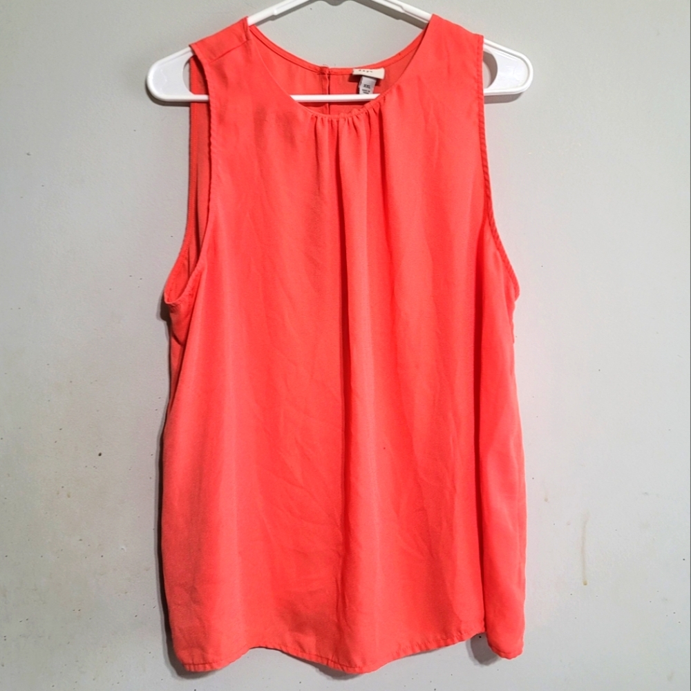 A new Day top XXL Coral Tangerine Orange Tank Top Slinky Summer Vacation Plus 2x